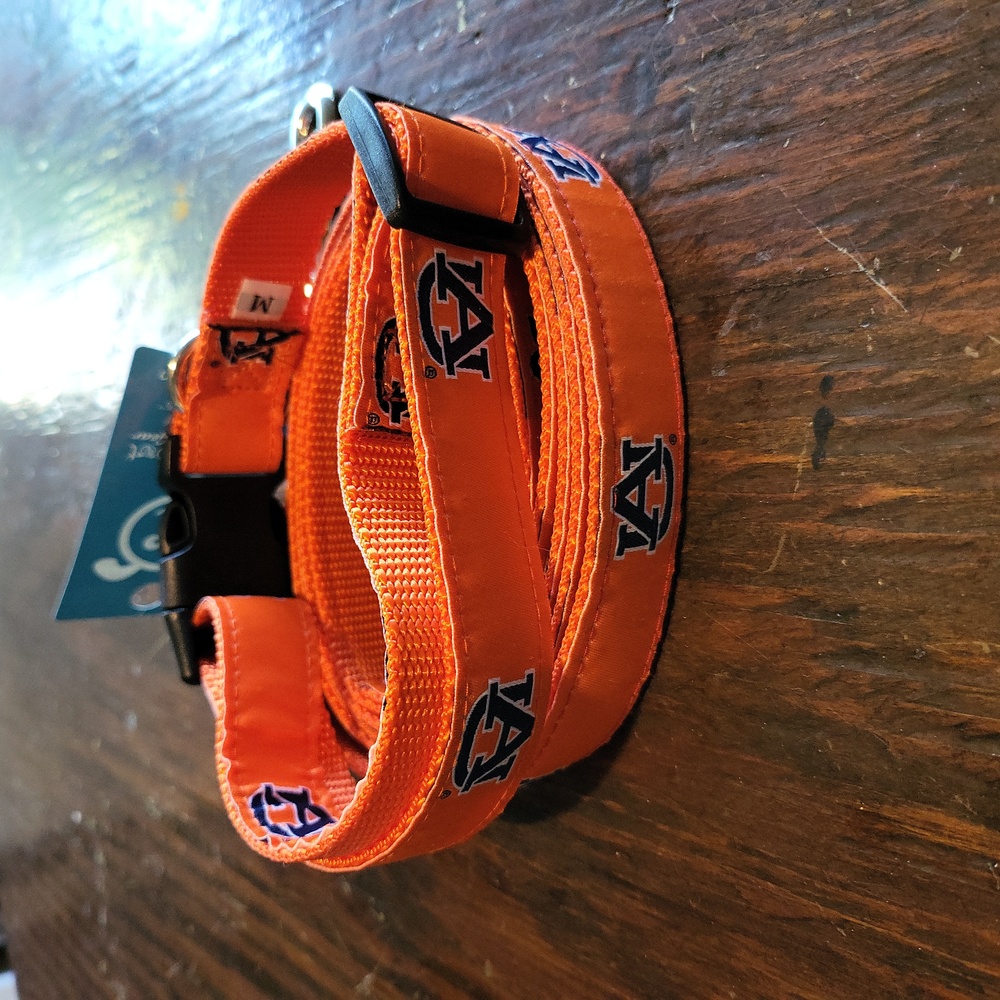 New Auburn Tigers collar and leash